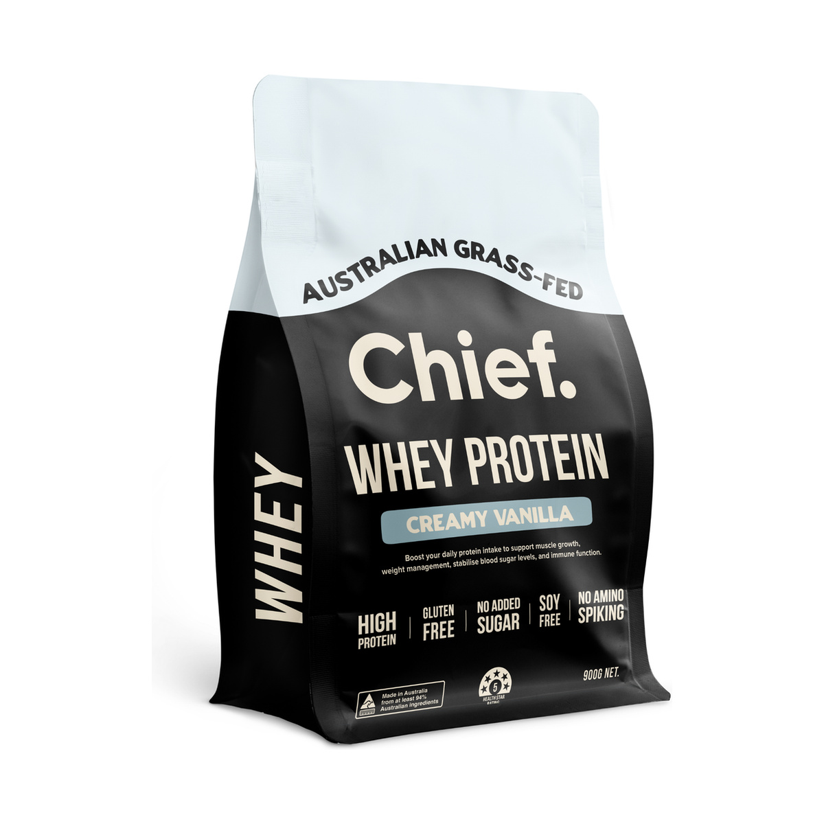 Chief Nutrition Whey Protein Concentrate 900g Vanilla product packshot