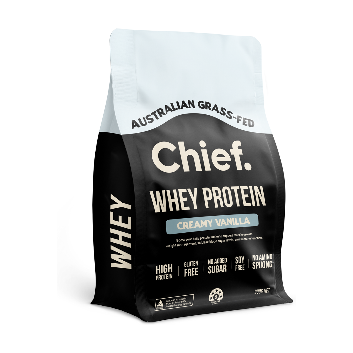 Chief Nutrition Whey Protein Concentrate 900g – Creamy Vanilla
