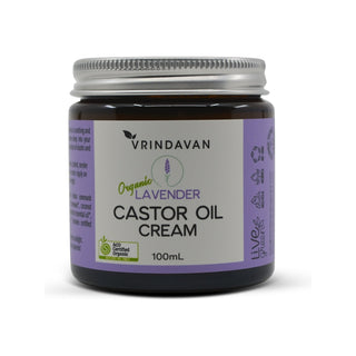 Vrindavan Castor Oil Cream Lavender 100ml