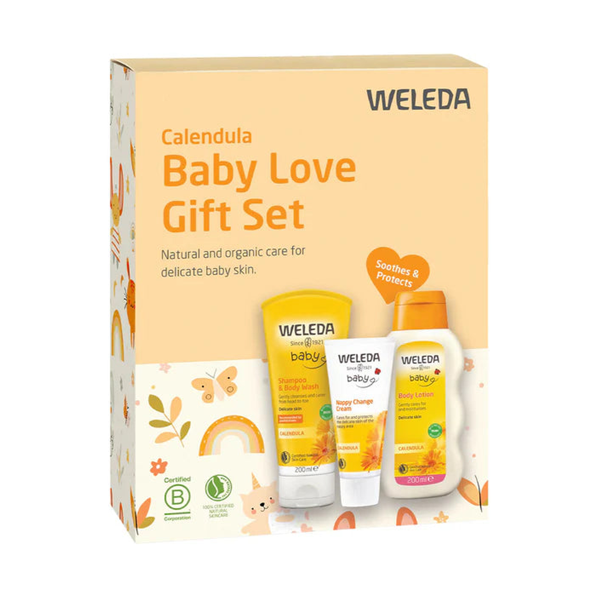 Weleda Calendula Baby Love Gift Set — gift set carton front