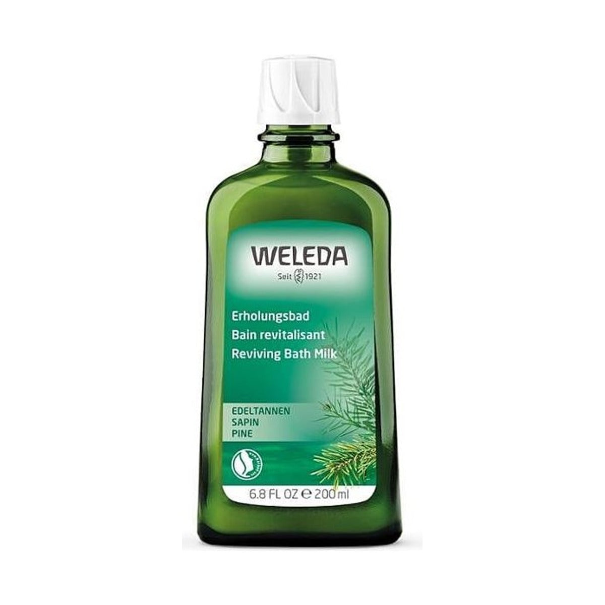 Weleda Pine Reviving Bath Milk 200ml bottle
