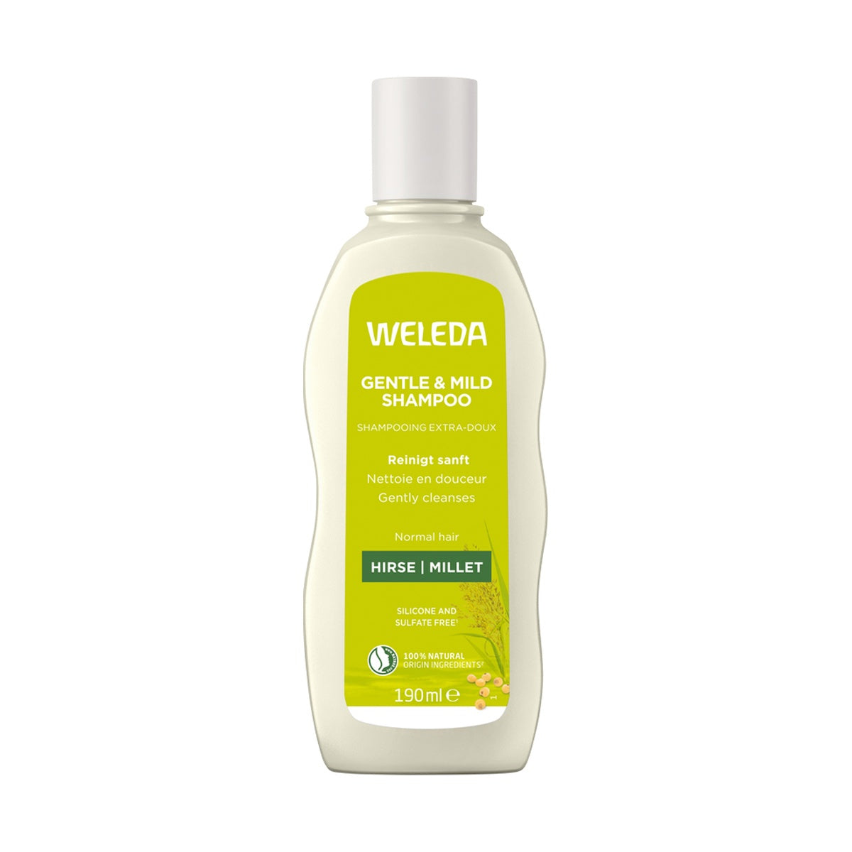Weleda Gentle & Mild Millet Shampoo 190ml front pack