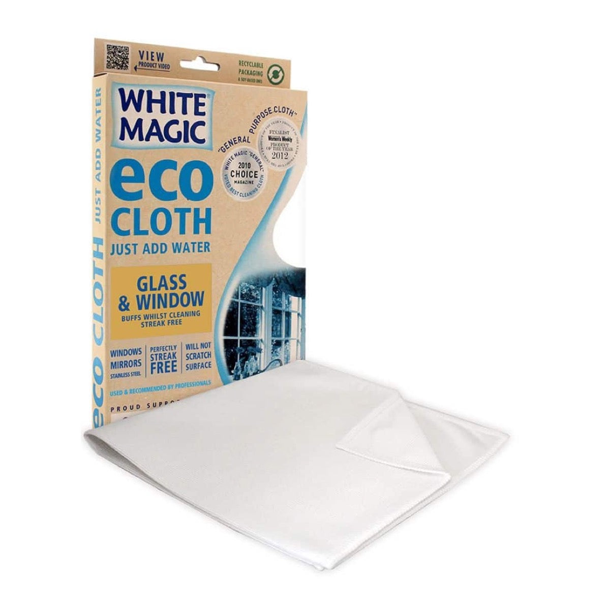 White Magic MicroFibre Eco Cloth Glass & Window