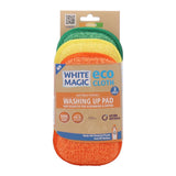 White Magic Eco Cloth Washing Up Pad 3Pack - Citrus