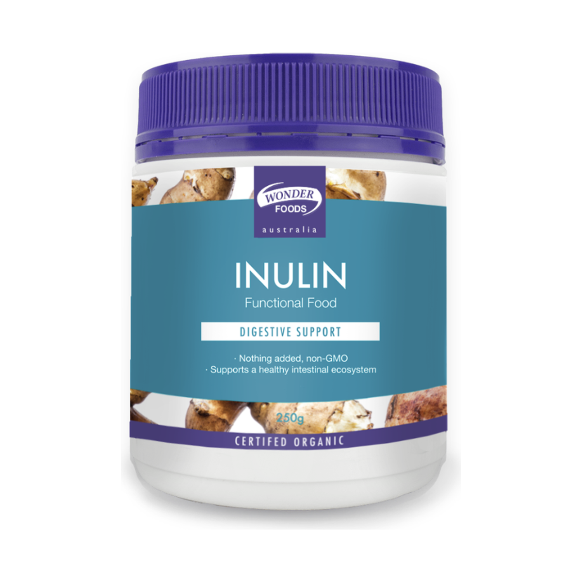 Wonder Foods Organic Inulin 250g front packshot