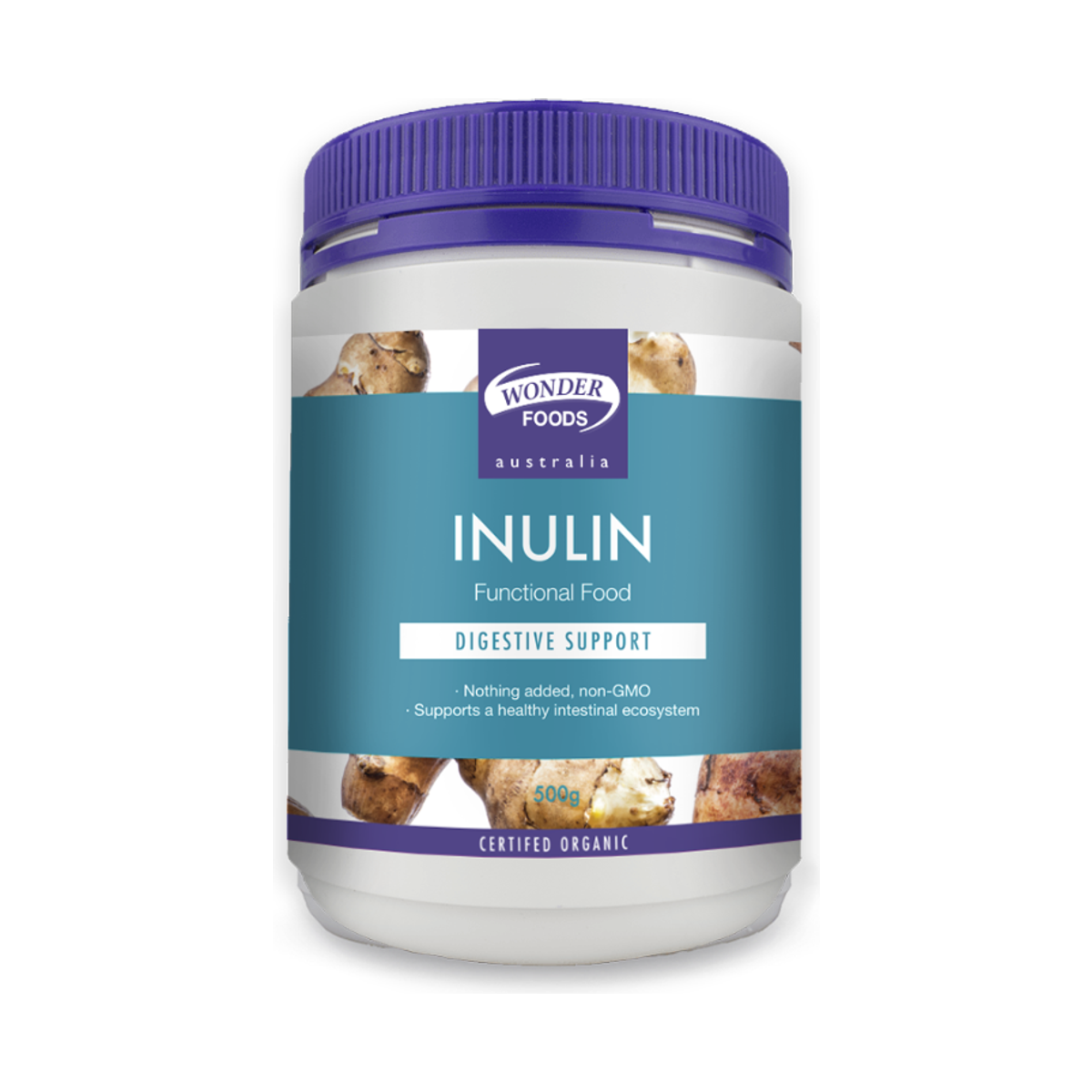 Wonder Foods Organic Inulin 500g front packshot