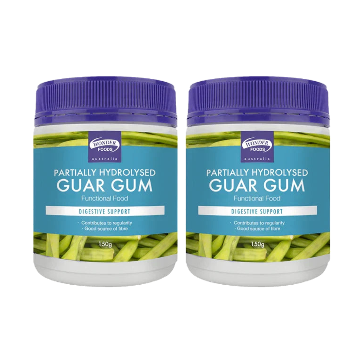 Wonder Foods PHGG 150g – 2 individually sealed tubs