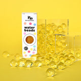 No Nasties Kids Water Beads Yellow Sunshine 10g — manufacturer colour demonstration; props not included